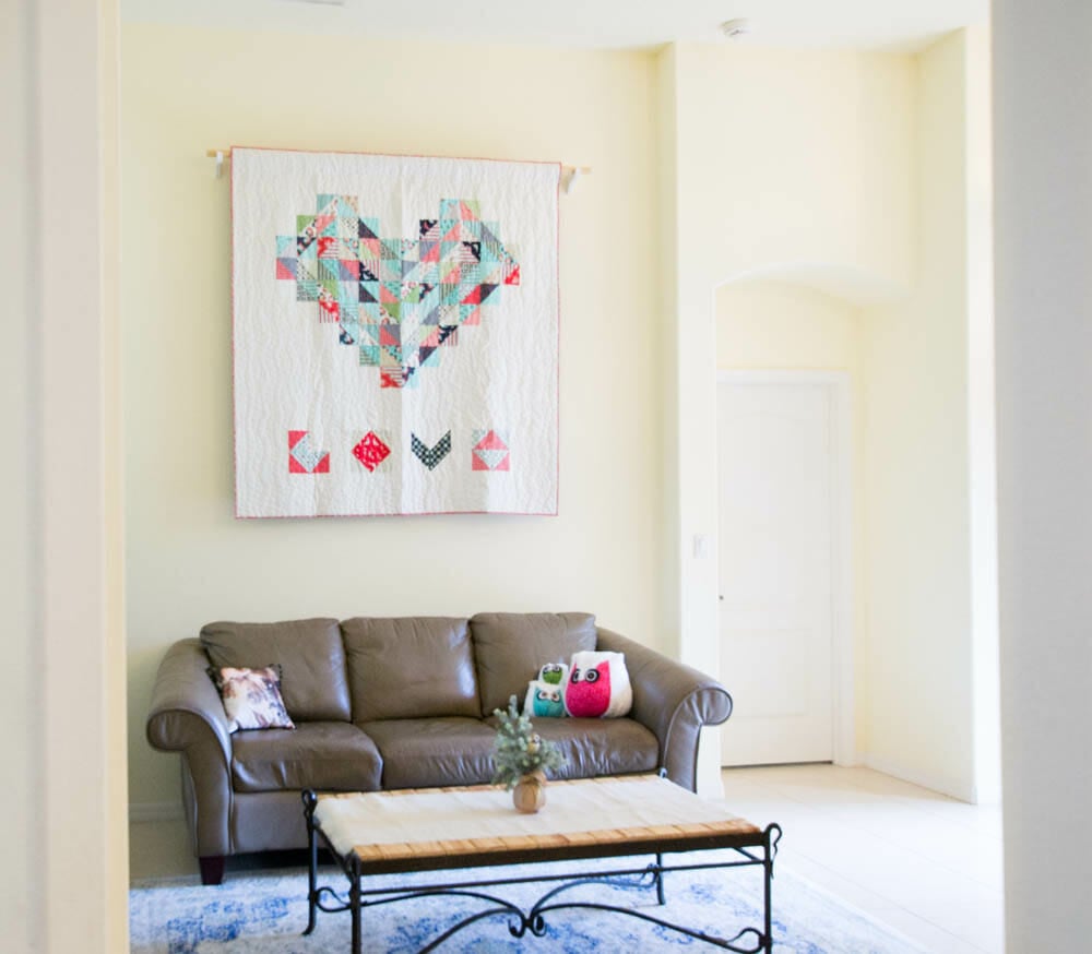 How to Hang a Quilt on Your Wall 2 different ways