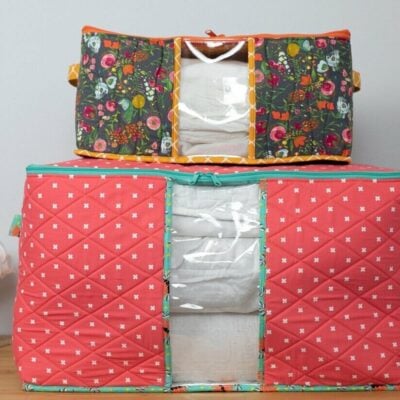 DIY STURDY STORAGE TOTES SEWING PATTERN