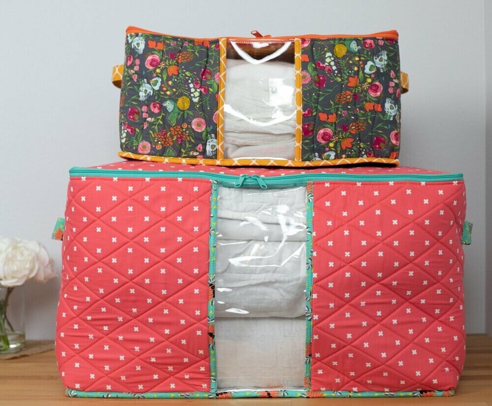 DIY STURDY STORAGE TOTES SEWING PATTERN
