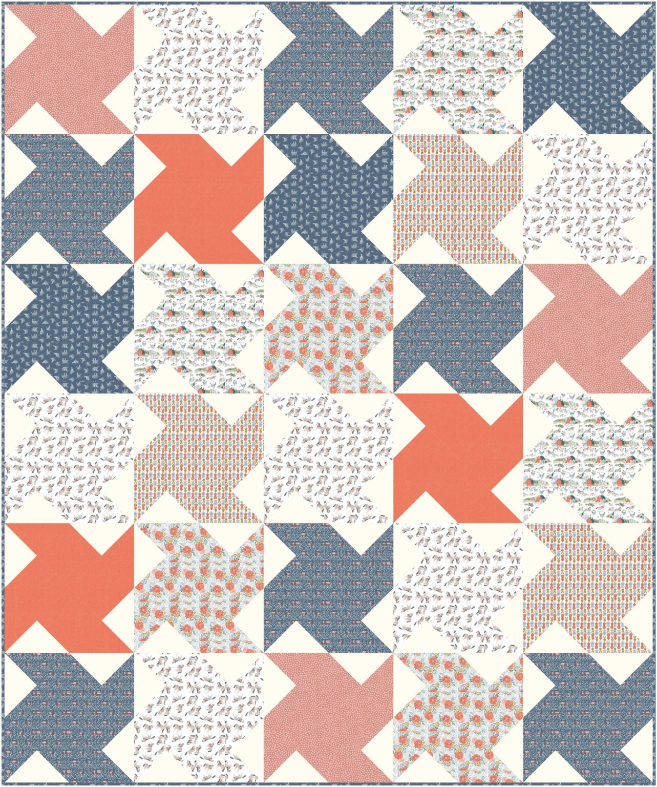 Fat Quarter Whirlwind Quilt Free Pattern!
