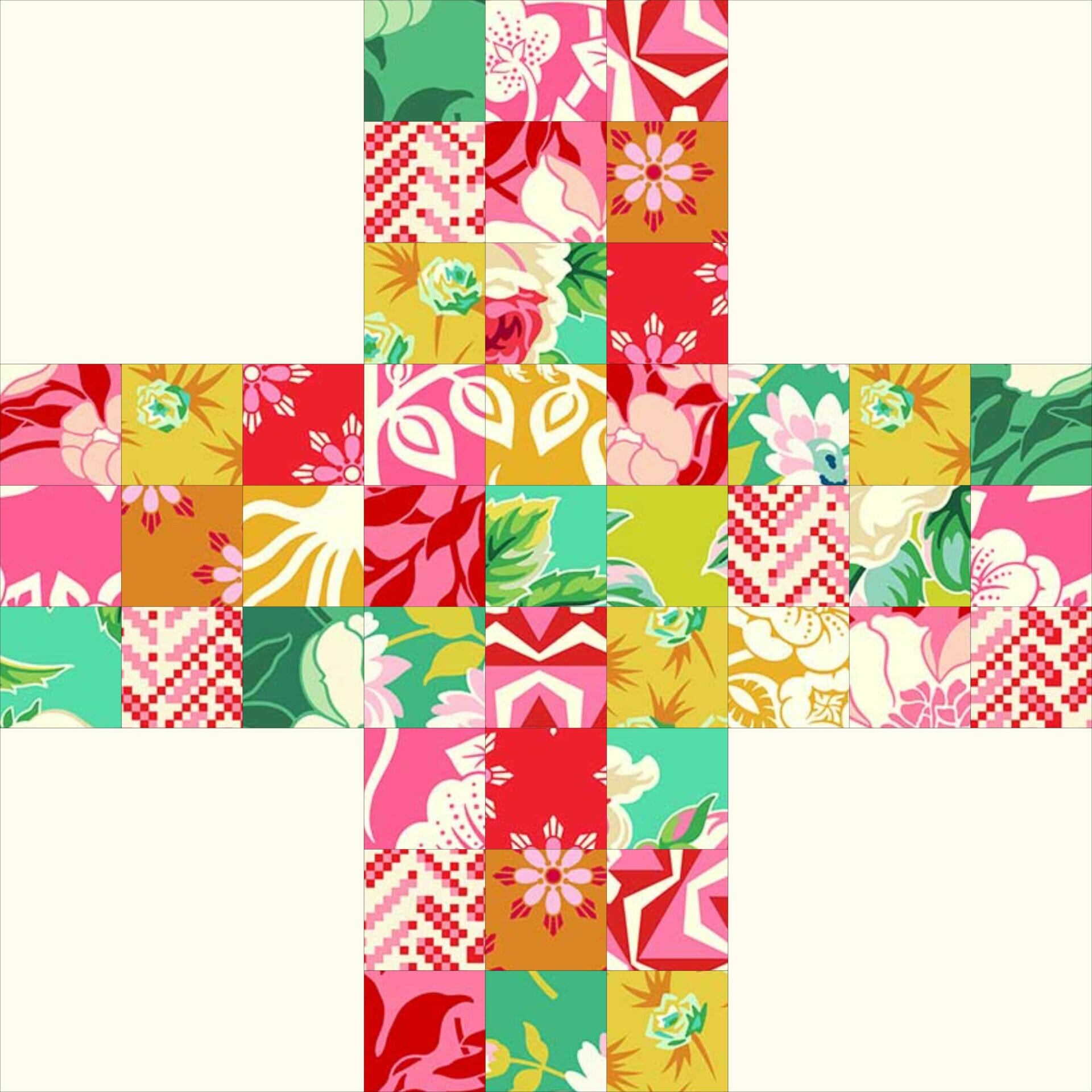 Grandma's Lattice Quilt Free Pattern