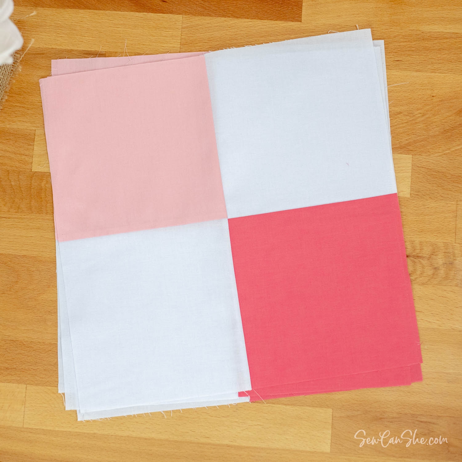 How to Sew a Four Patch Quilt Block (Free Pattern)!