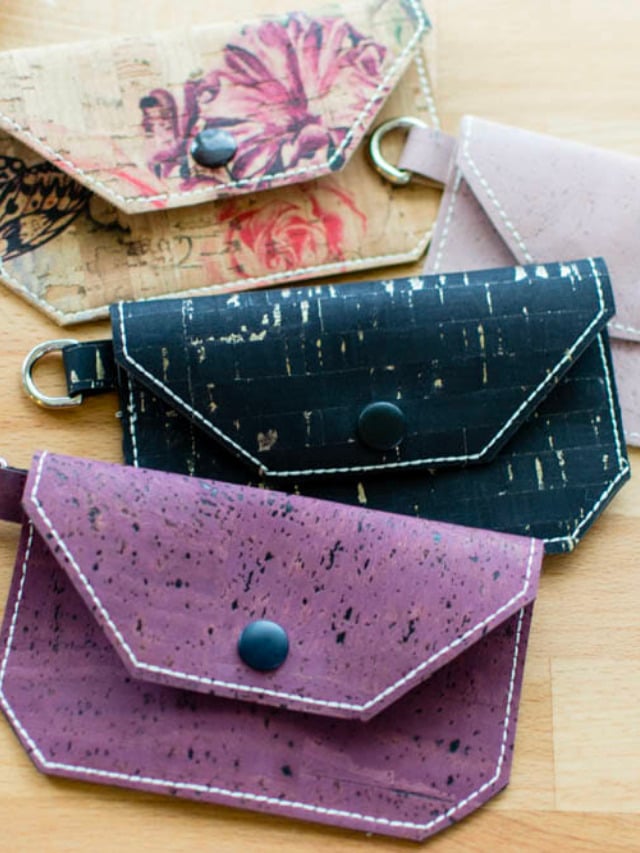 DIY CORK FABRIC CARD WALLET – FAST AND EASY SEWING TUTORIAL STORY Cover Image