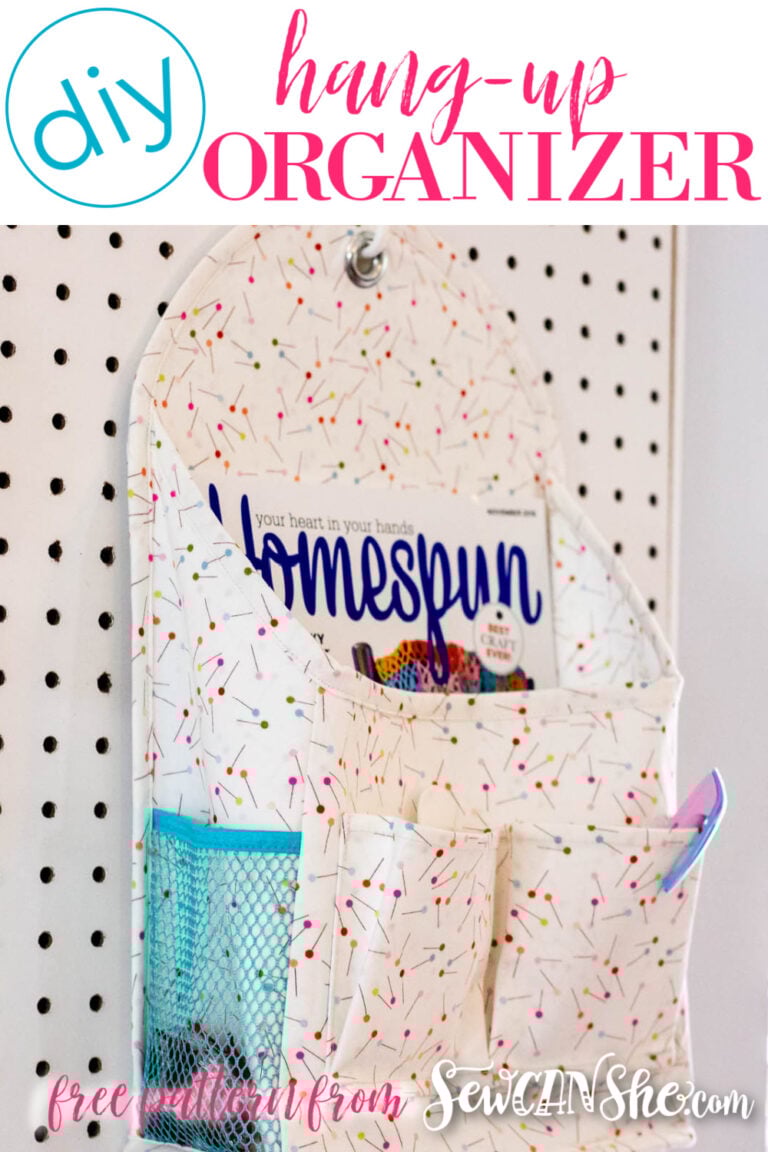 DIY Hang up Organizer Free Sewing Pattern