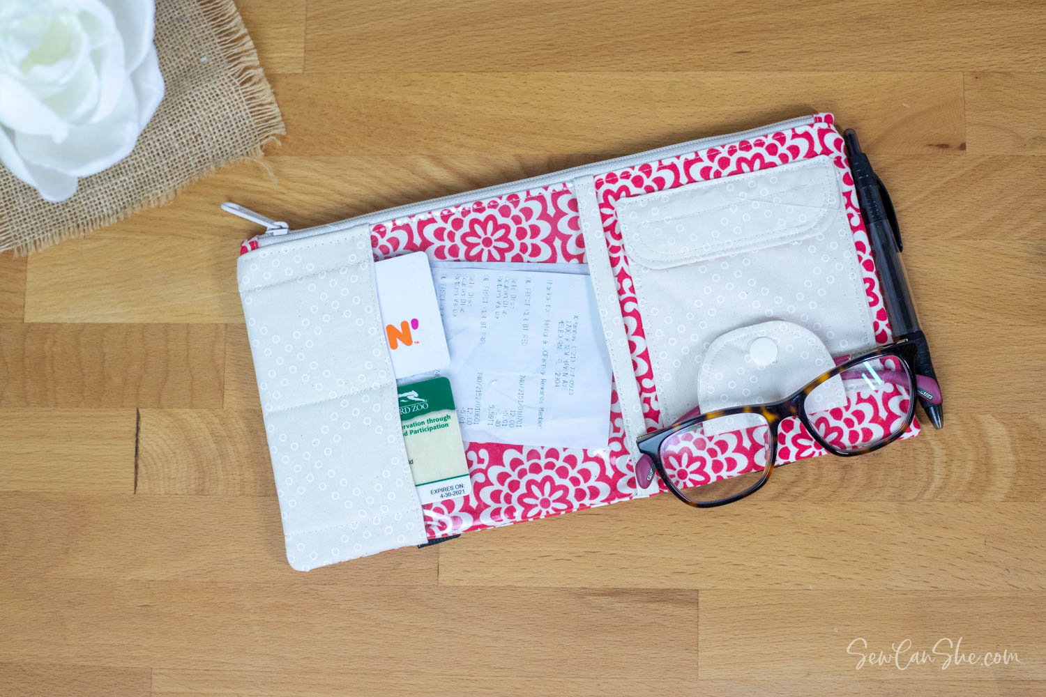 DIY Car Visor Organizer Free Sewing Pattern