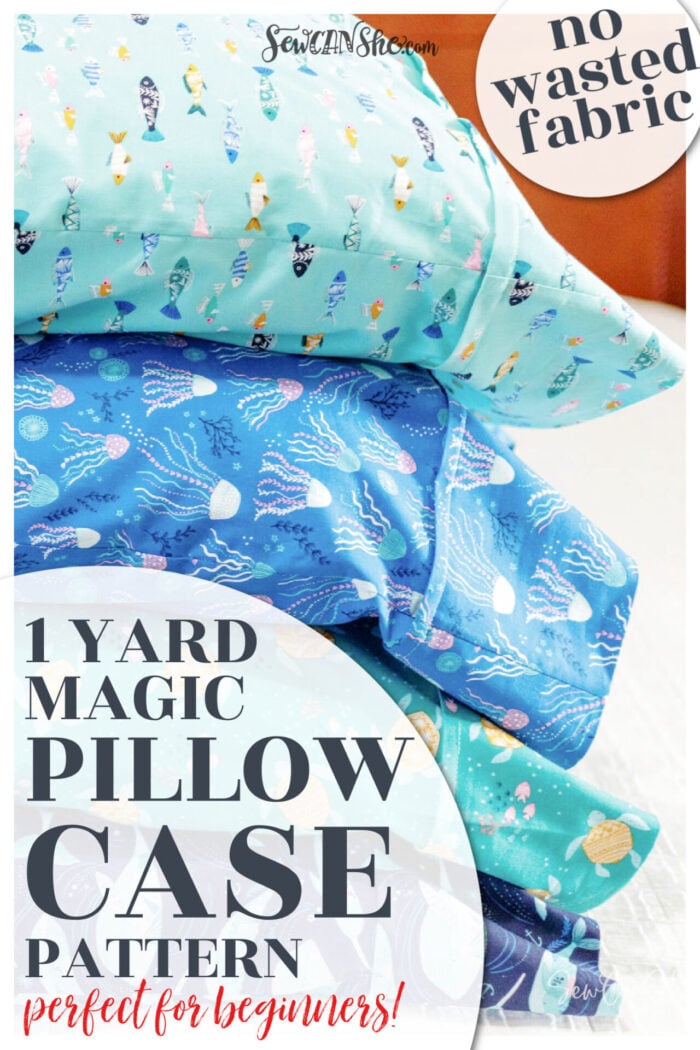 How to Sew a Pillowcase One Yard Magic Pattern with No Waste!