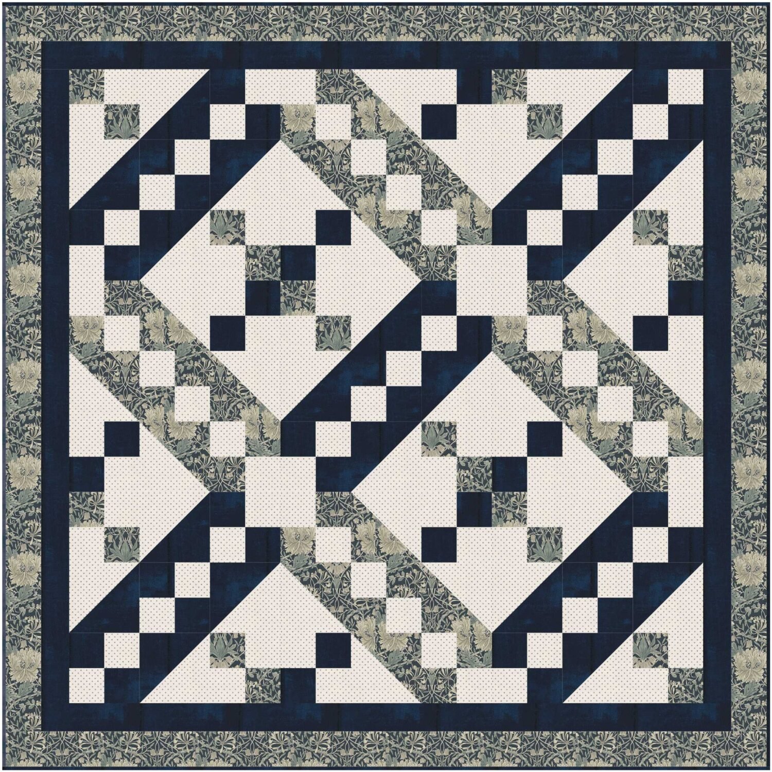 Free 3 Yard Quilt Pattern Jacob's Ladder