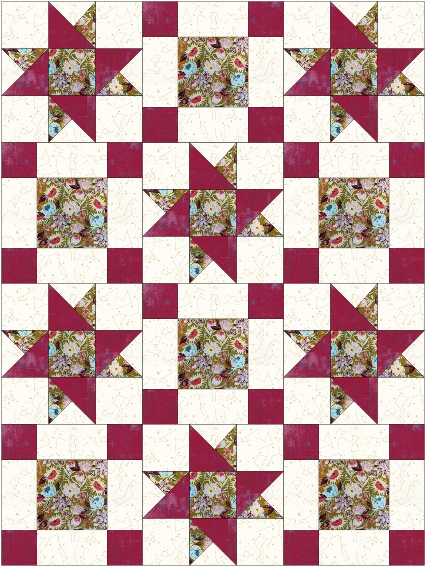 Free 3 Yard Quilt Pattern Twin Star LaptrinhX / News