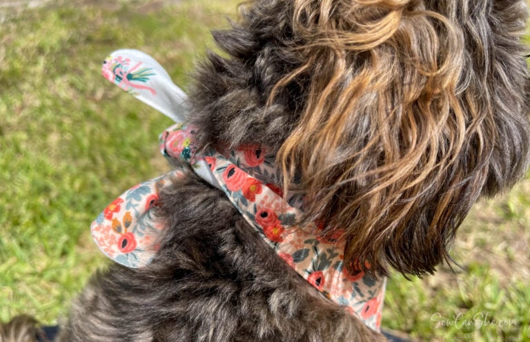 Bow Tie Dog Bandana Pattern: Free PDF Template