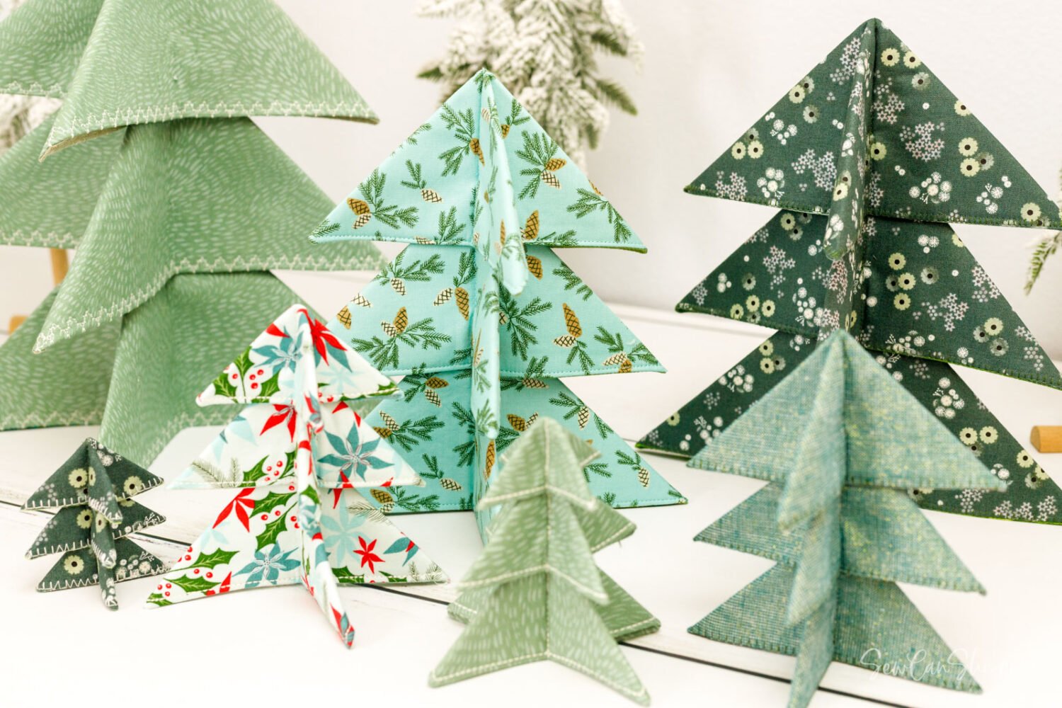 How to Make Fabric Christmas Trees: Free Sewing Tutorial