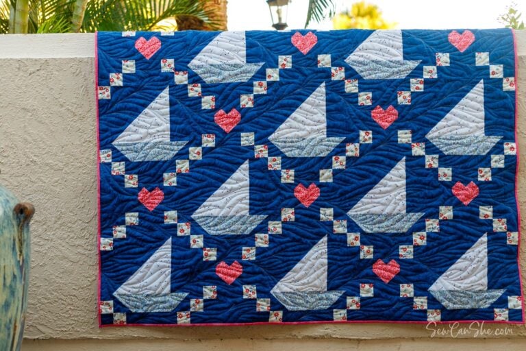 Chesapeake Bay Quilt: A Free Sailboat Quilt Pattern!