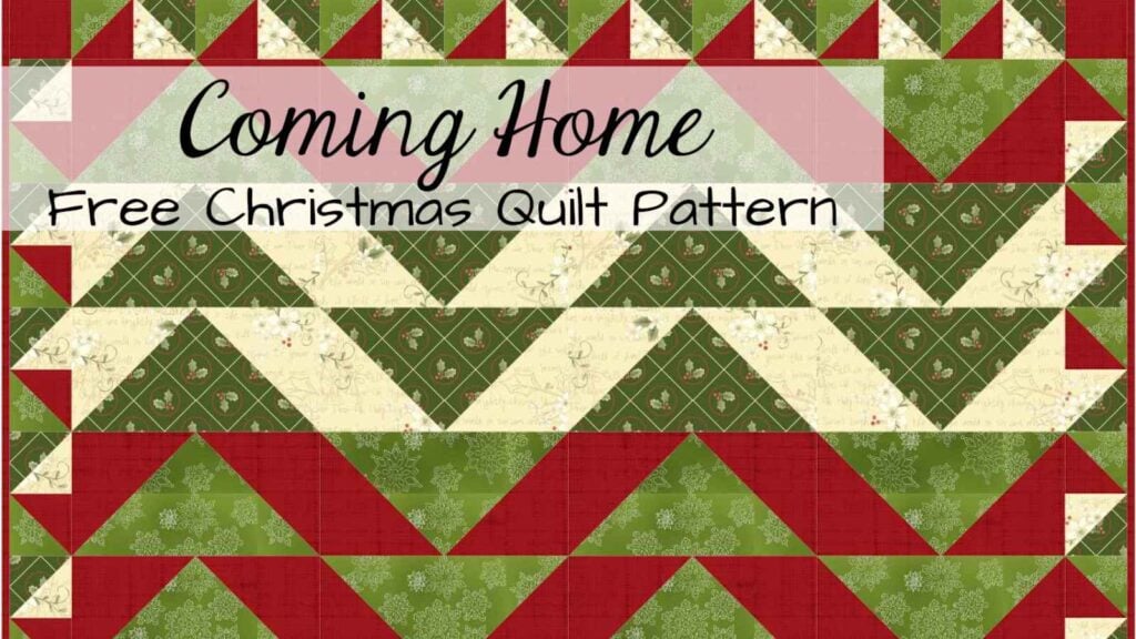 Quilt pattern with flying geese units