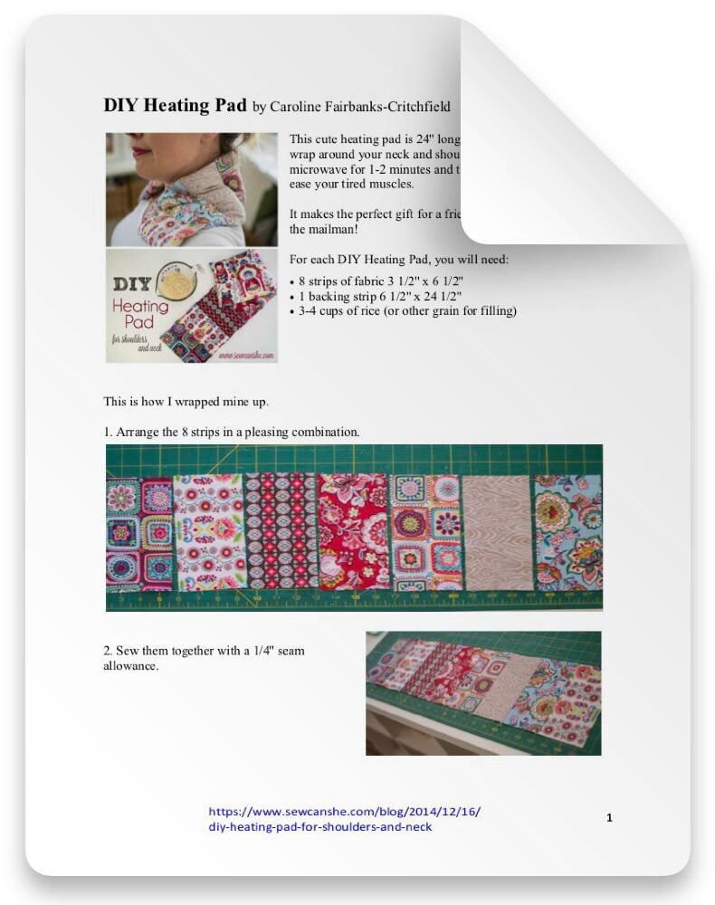 DIY HEATING PAD SEWING PATTERN DIY HEATING PAD FOR SHOULDERS AND NECK SEWING PATTERN