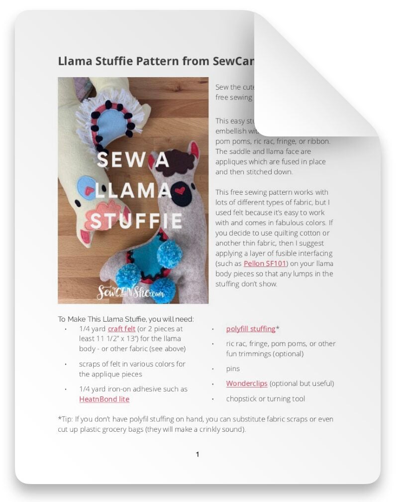 Image of PDF sewing pattern