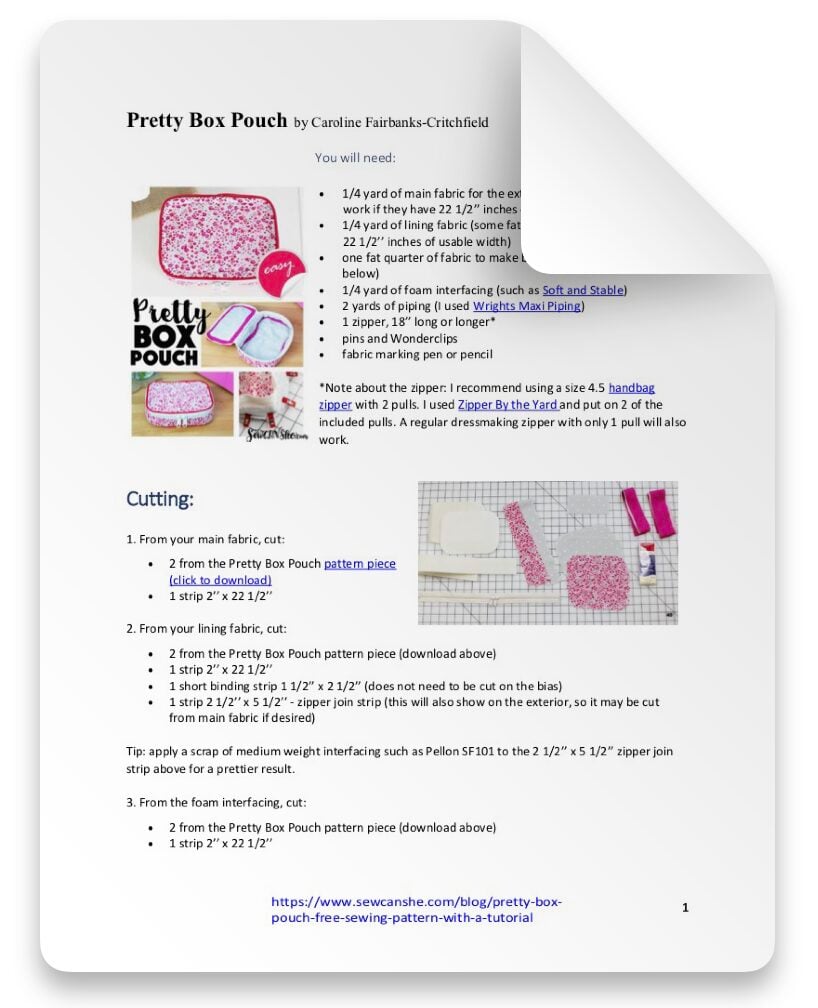 Image of PDF sewing pattern