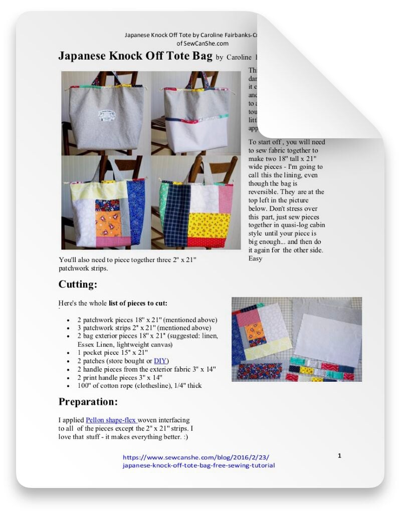 Image of PDF sewing pattern