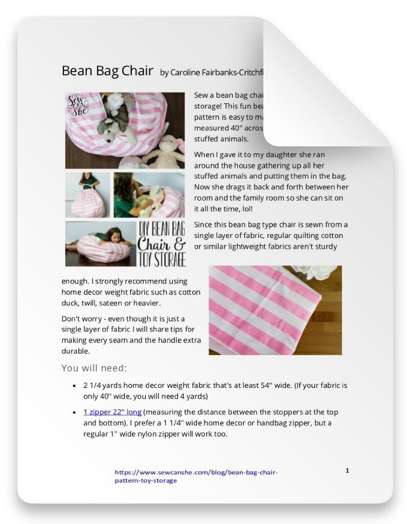 Image of PDF sewing pattern