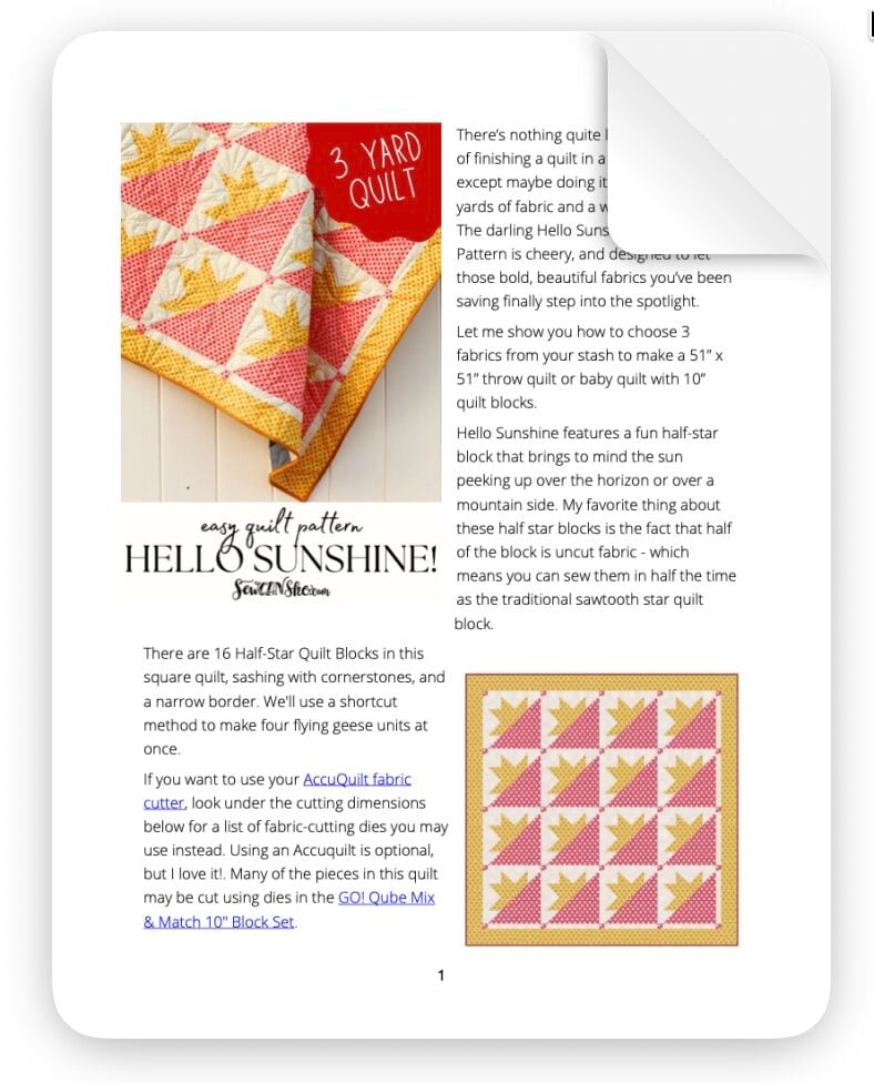 image of pdf pattern file