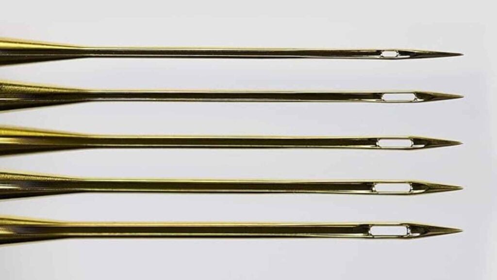 five topstitch needles