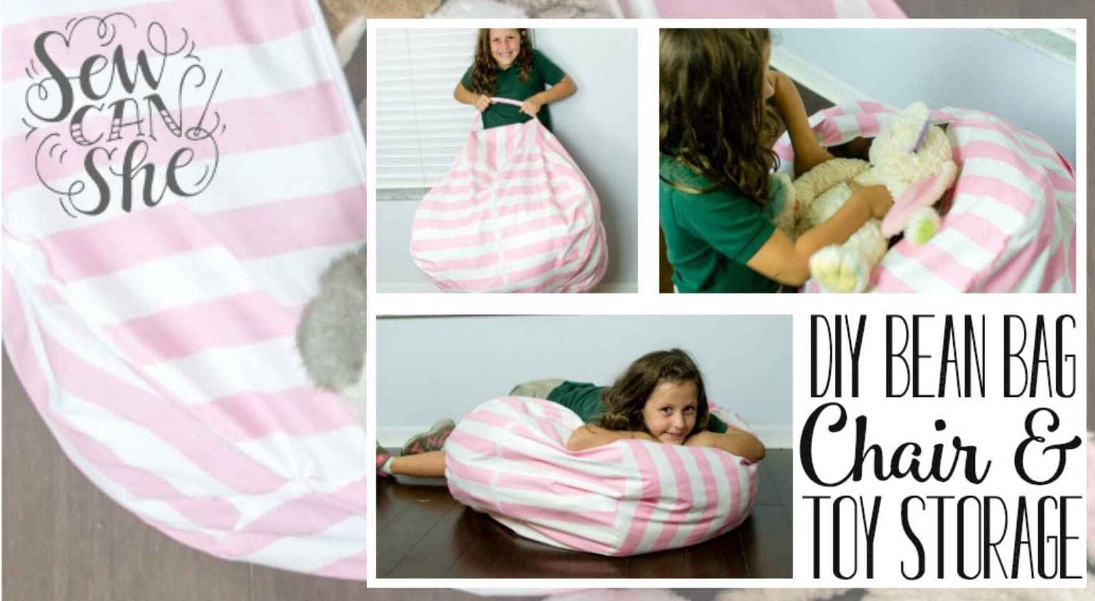 "bean bag" chair made for stuffed animal storage