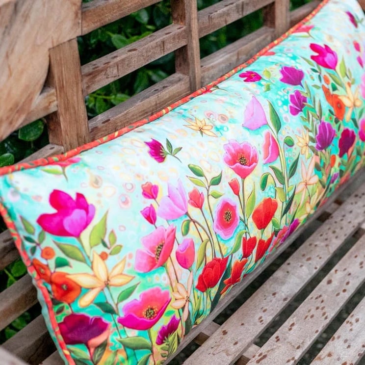 BENCH PILLOW WITH OPTIONAL DIY PIPING SEWING PATTERN