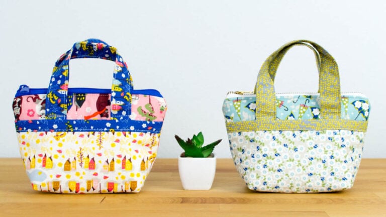 Tiny Bag Sewing Pattern – Sew a super adorable tote – free pattern!