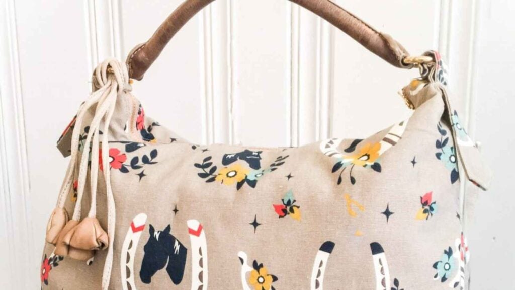 bag sewing pattern in fall colors