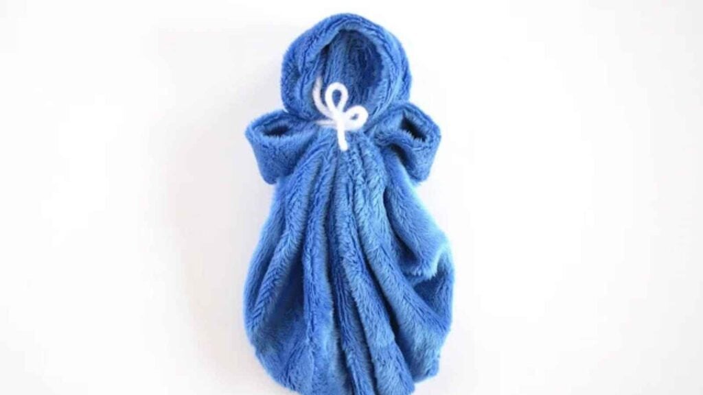 blue soft cuddle doll for a newborn