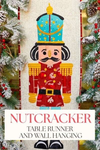 CHRISTMAS NUTCRACKER TABLE RUNNER AND WALL HANGING SEWING PATTERN