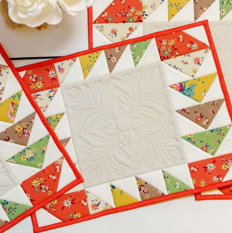 PATCHWORK PLACEMATS SEWING PATTERN