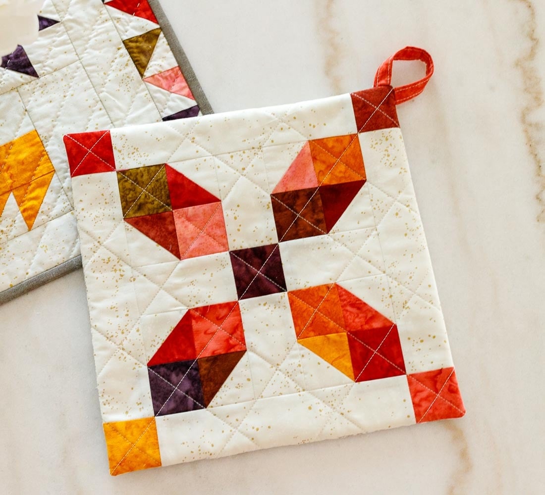 PATCHWORK TABLE TRIVET POTHOLDER SEWING PATTERN
