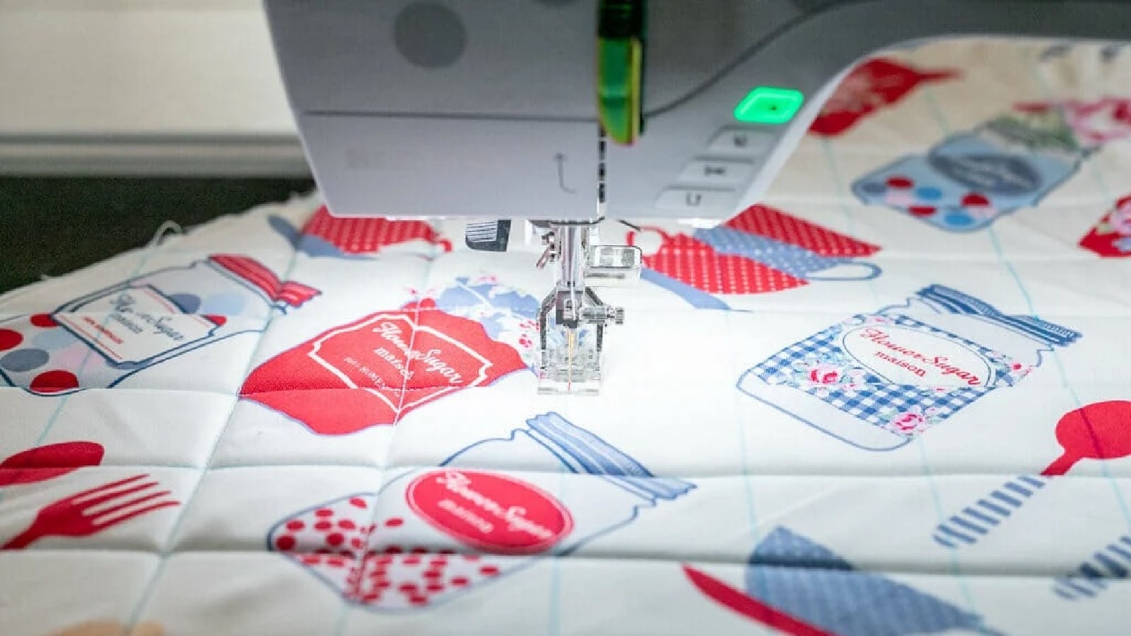 straight line quilting with a sewing machine