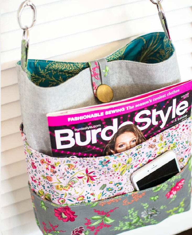 TOTE WITH MANY POCKETS SEWING PATTERN