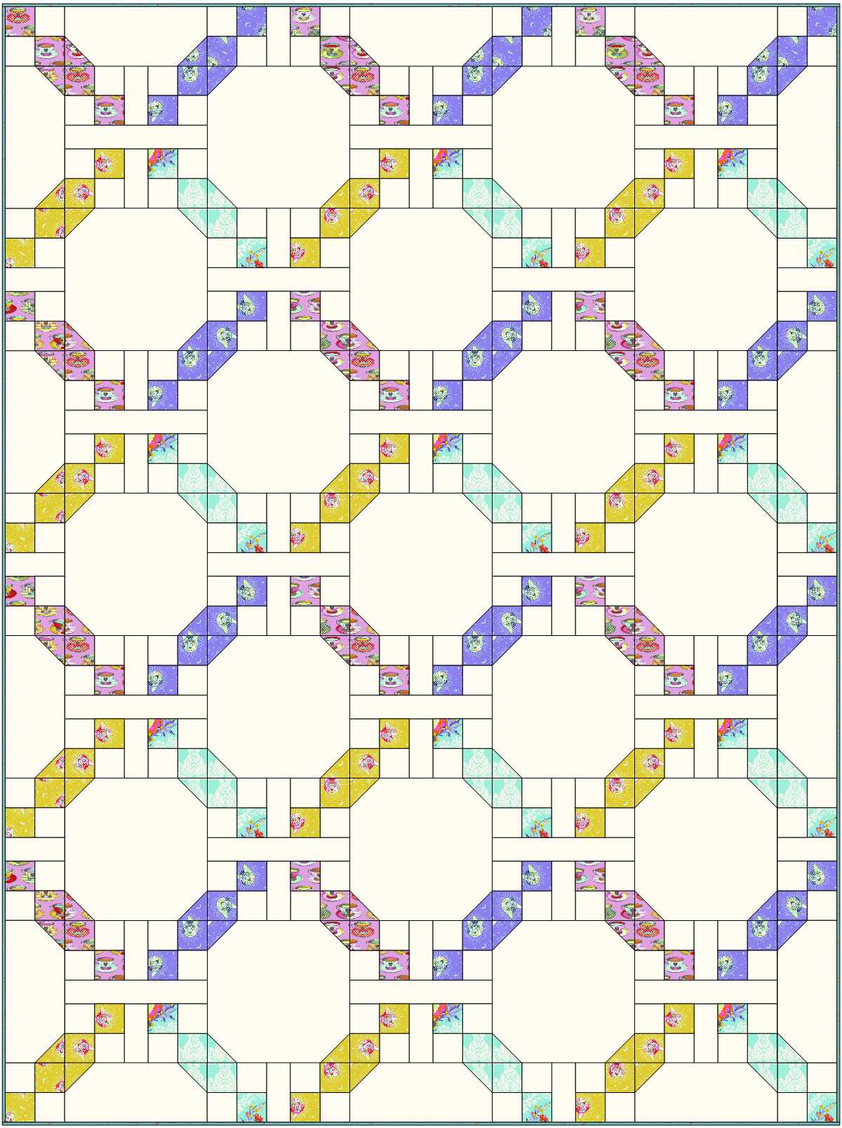 Easy Twin Size Quilt Pattern The Wrapped Candy Quilt